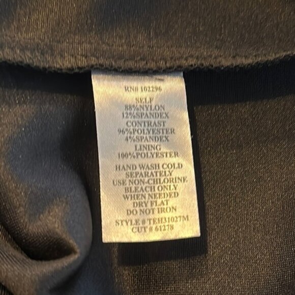 Connected Apparel Elegant Black and Blush Lace Dress - Picture 8 of 8